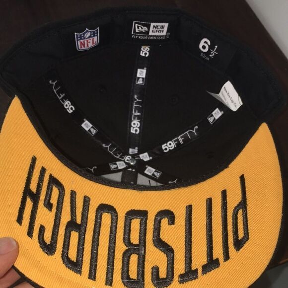 Pittsburgh Steelers underbill sewn nfl shield authentic fitted baseball cap kids - Picture 2 of 3